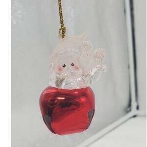 Santa Jingle Bell Christmas Ornament by Cannon, PRE-OWNE, EUC